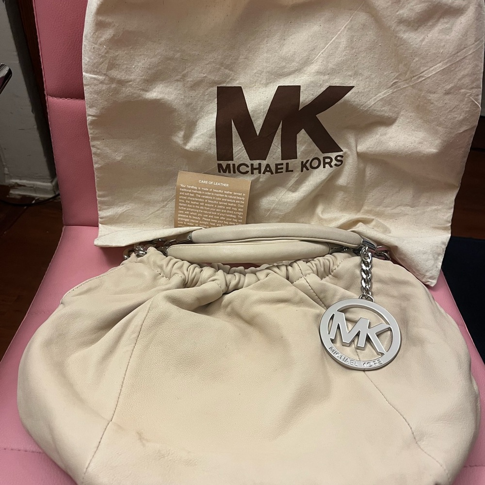 Michael Kors Off-White leather pants Shoulder Bag